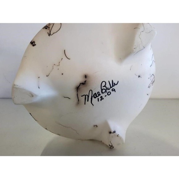 Horsehair Horse Hair Art Pottery Vase - Signed - Picture 3 of 3
